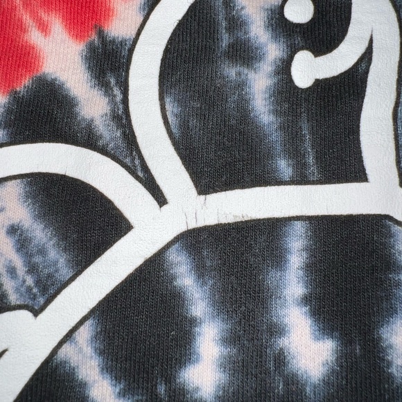 Simply Southern Collection Red and Black Tie Dye Turtle Graphic Long Sleeve - Picture 5 of 6